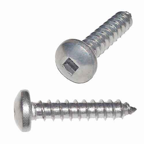 PSQTS634S #6 X 3/4" Pan Head, Square Drive, Tapping Screw, Type A, 18-8 Stainless